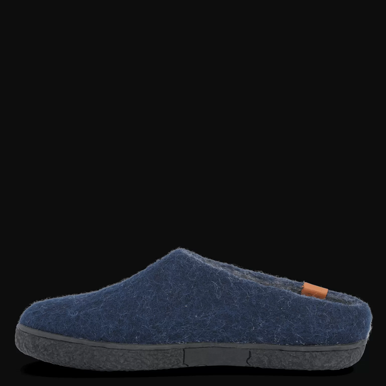 Discount WOOL TIBET - MARINE BLUE Dame Hjemmesko med gummisål | Hjemmesko med gummisål